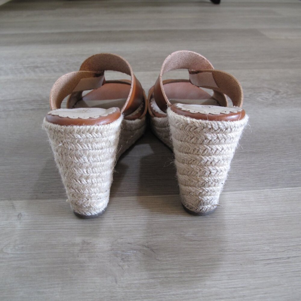ZIGI SOHO Cognac Espadrille Wedge Sandals - Picture 4 of 10